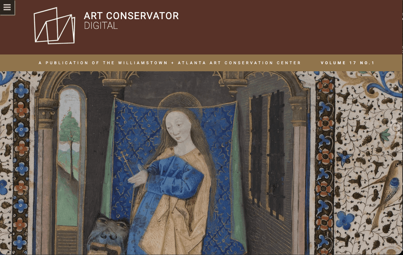 Art Conservator Magazine publication preview