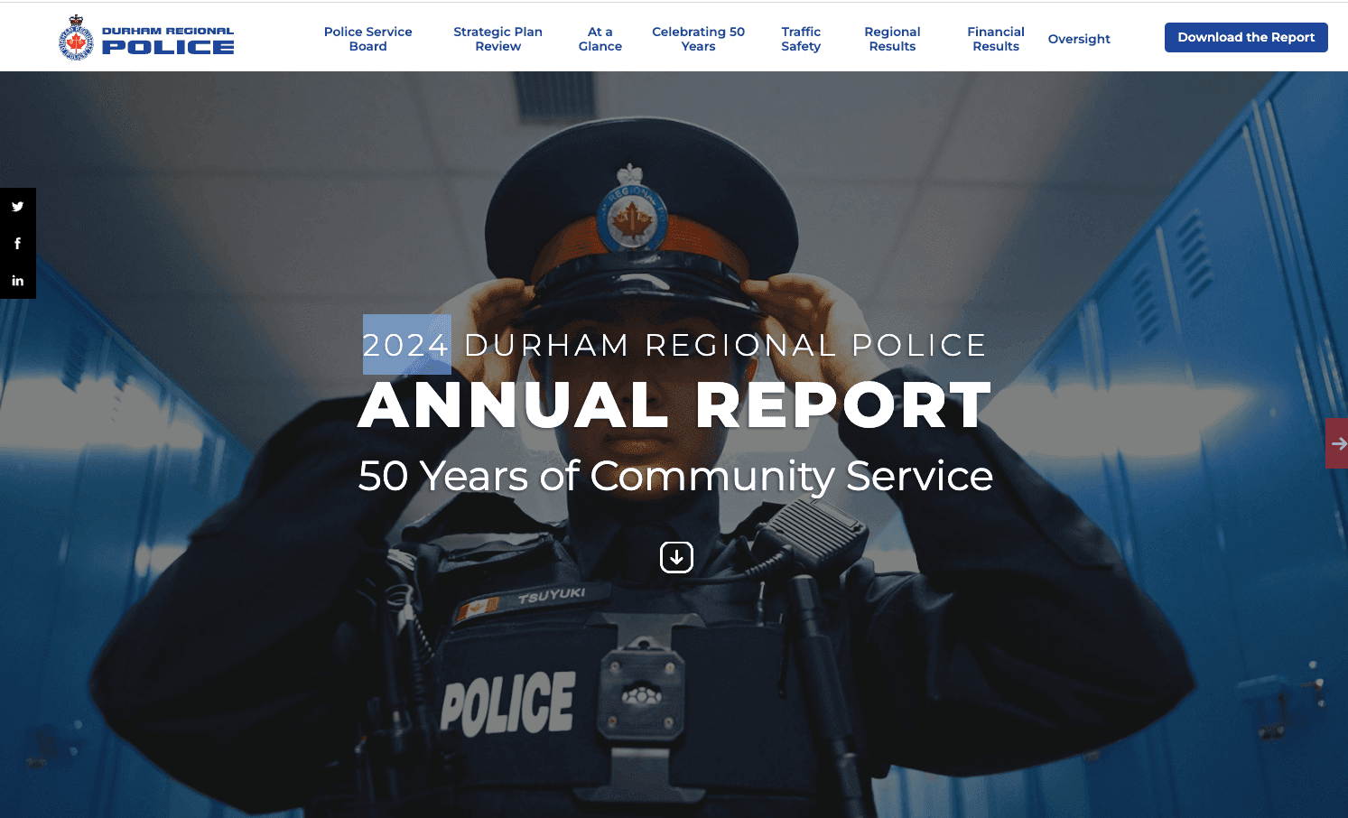 2024 Durham Regional Police - 50 years of community service publication preview