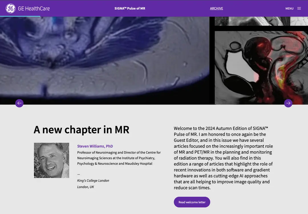 Signapulse digital magazine preview for GE HealthCare