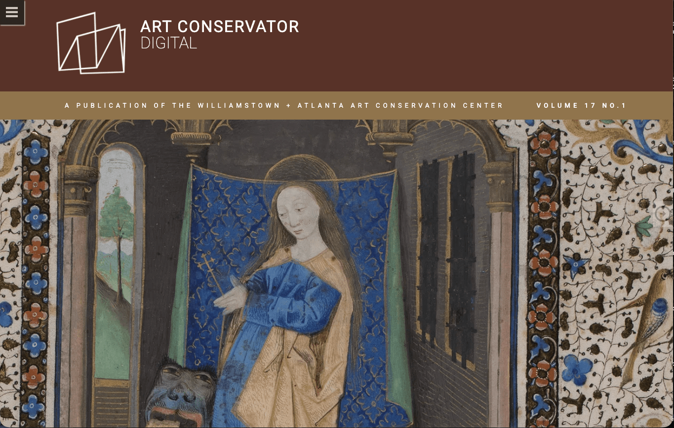 Art Conservator Magazine publication preview
