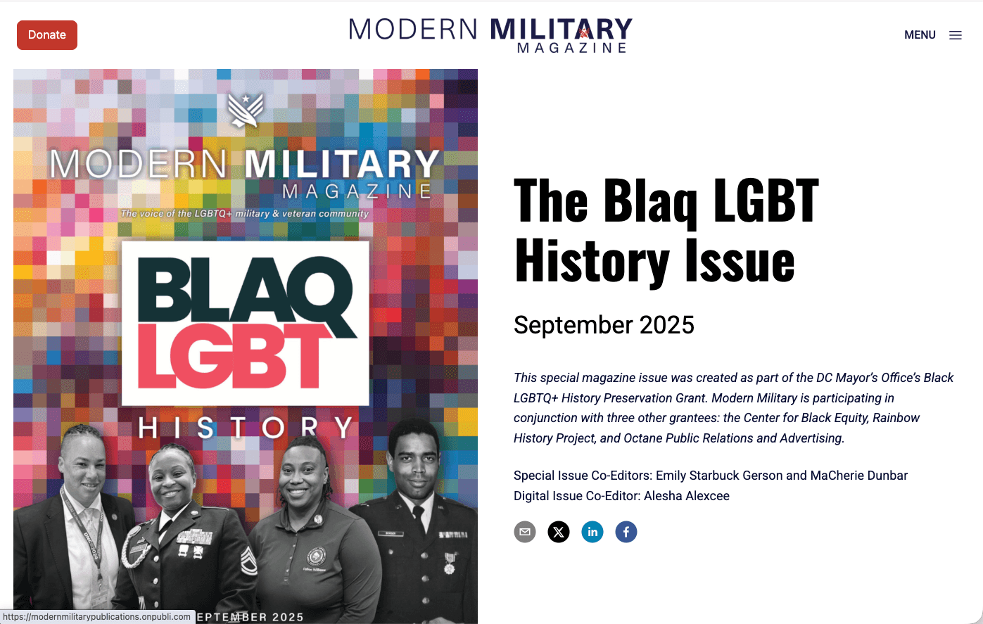 Modern Military Magazine publication preview